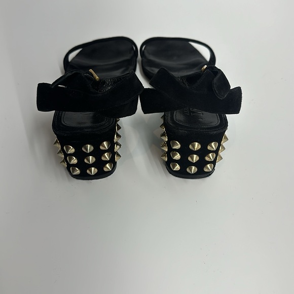 ALEXANDER MCQUEEN SPIKE BLOCK HEEL SANDALS - Picture 2 of 15
